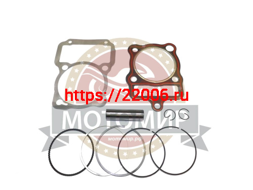 Цилиндр в сборе с поршнем CG200 см3 63,00мм 163FML (H104мм, h76мм, палец 15мм) фото 2