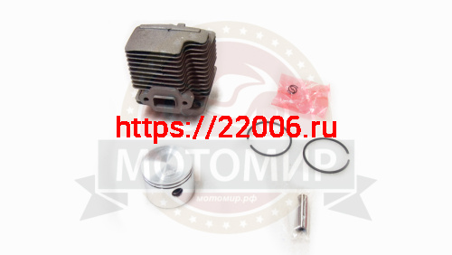 Цилиндр в сборе с поршнем Чемпион Т283 (242) с пальцем и кольцами фото 2