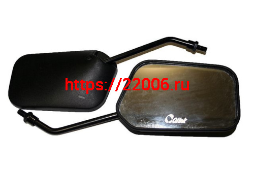 Зеркала заднего вида №34 пластик черное стойка М8 AX100