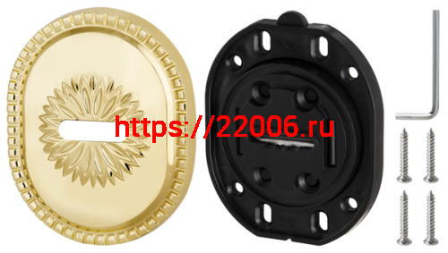 Декоративная накладка Armadillo (Армадилло) на сувальдный замок PS-DEC CL (ATC Protector 1) GP Золото фото 4