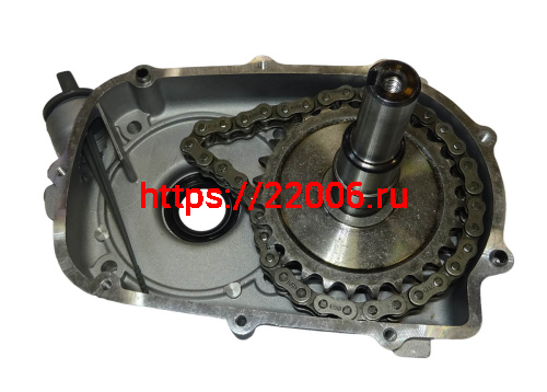 Редуктор 173F,177F, 182-190F в сборе, с автоматическим сцеплением, 1:2 (ВХ. ВАЛ 25ММ, ВЫХ. ВАП 22ММ) фото 4