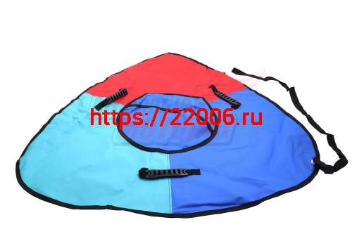 Тюбинг "Ватрушка" СЕРИЯ ЭКСКЛЮЗИВ треугольная с пласт.ручками СВ-ТУ-09Д