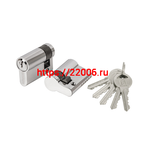 Цилиндровый Fuaro (Фуаро) механизм (100 ZA/50) 1000ZAKey50(5+10+35) CP хром 5Key
