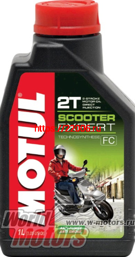 Масло 2T MOTUL SCOOTER EXPERT 2Т (1литр) (105880) (2Т скутера со смешанной или раздельной смазкой)