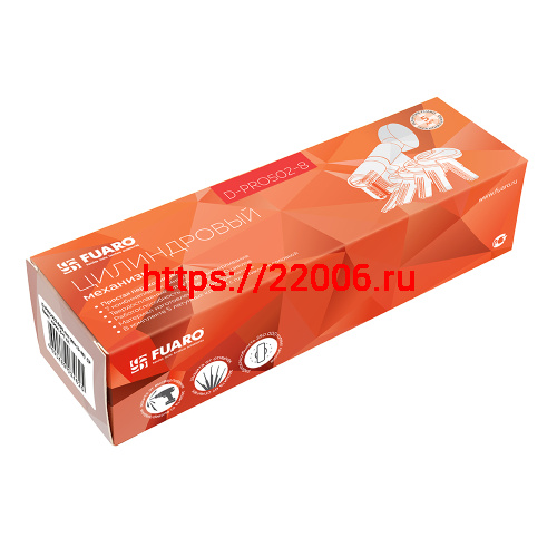 Цилиндровый Fuaro (Фуаро) механизм (D-PRO502-8/90) D-PRO5002-8Knob90(40+10+40) CP хром 5+1Key с верт. перекод. фото 3