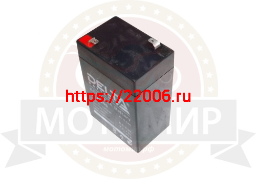 Аккумулятор  6В   4,5 А/ч, кислотный AGM (Delta DTM 6045)  для электро машинок (70*47*101)