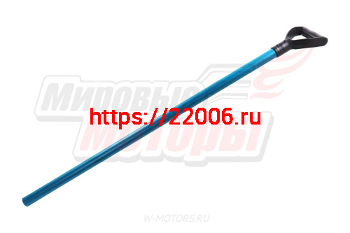 Черенок для лопаты D=32мм, L=1000мм ПВХ с V-образной ручкой фото 2