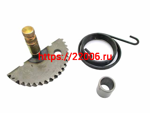 Сектор кикстартера 139QMB 50сс (46.5 мм) 8 зубьев с пружиной и втулкой