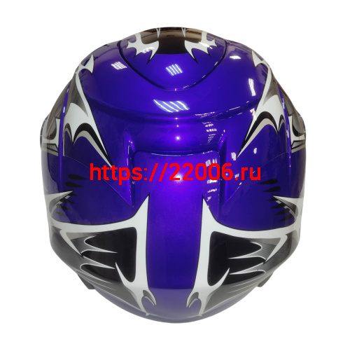 Шлем интеграл KIRIN KL-118, черный, серый, красный, синий, размер XL фото 6