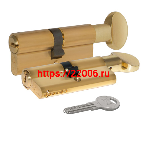Цилиндровый механизм Kale kilit (Кале килит) с вертушкой 164 SM/80 (30+10+40) mm латунь 5 кл.